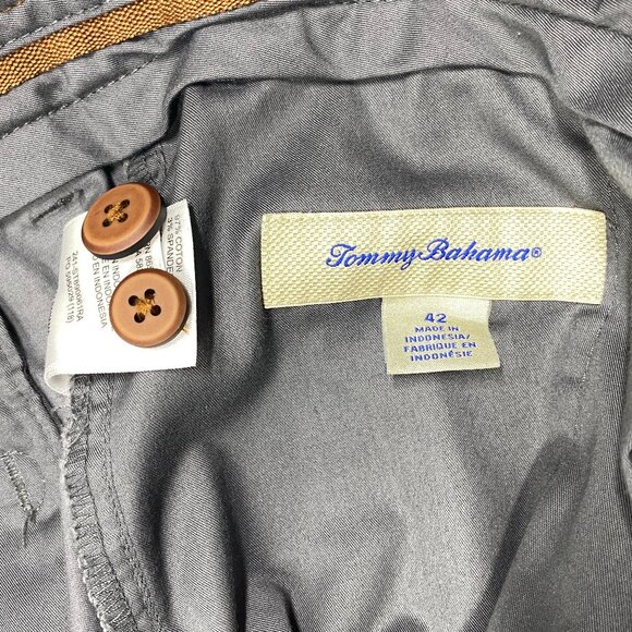 Tommy Bahama Cotton Chino Shorts - Stone Gray - 42 - MSRP $98 - Picture 4 of 8